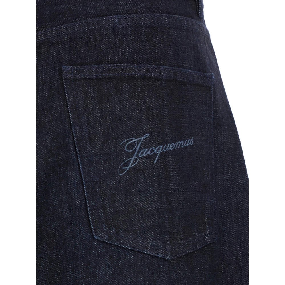 Jacquemus Blauwe Five Pocket Katoenen Jeans Blue Heren