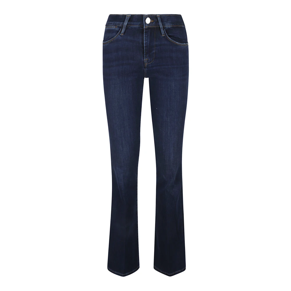 Frame High-waisted Jeans met Knopen en Rits Blue Dames