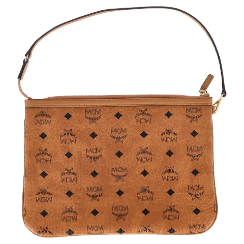 MCM Pre-owned Leather shoulder-bags Brown Dames