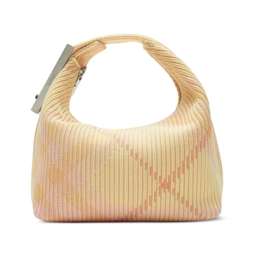 Burberry Roze Multicolor Gebreide Schoudertas Multicolor Dames