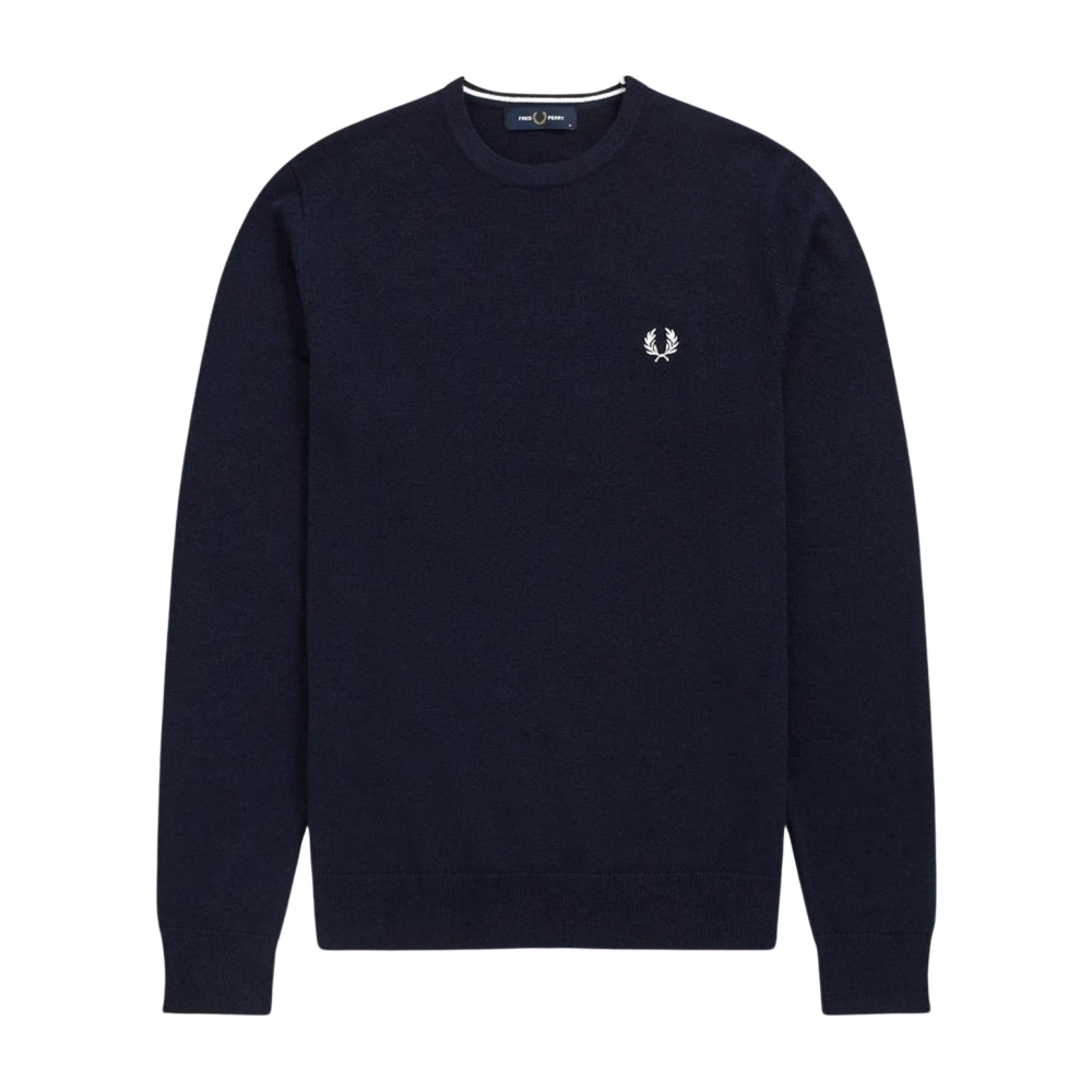 Fred Perry Navy Blue Classic Sweater Blue, Herr