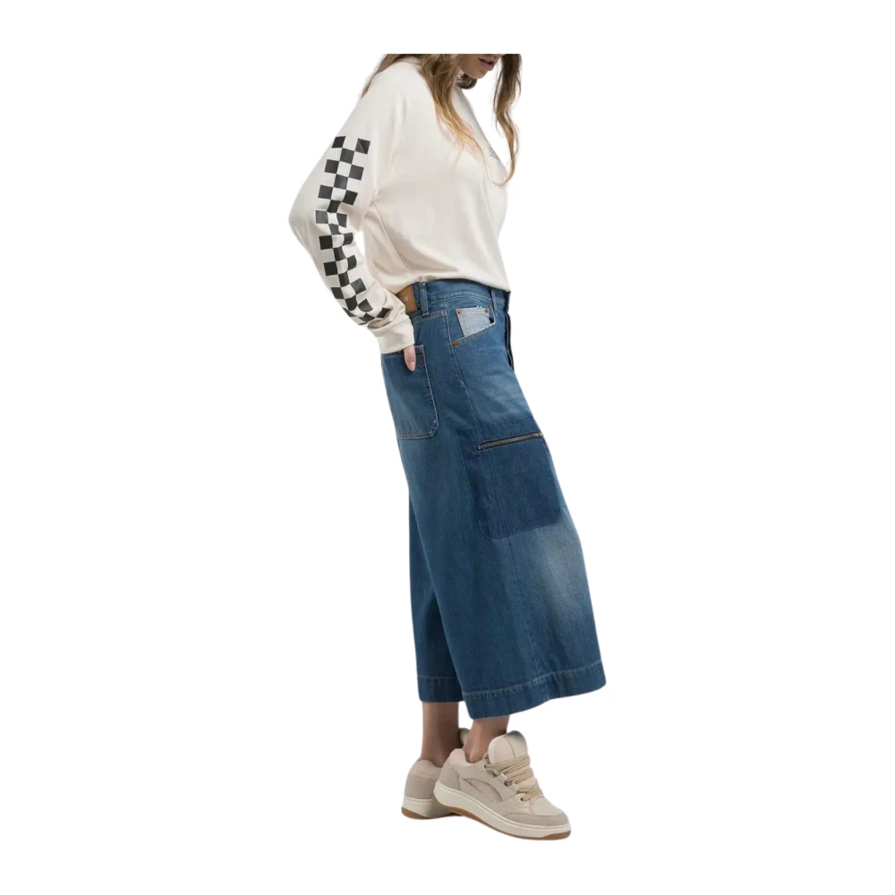 Replay Denim Shorts Blauw Blue Dames