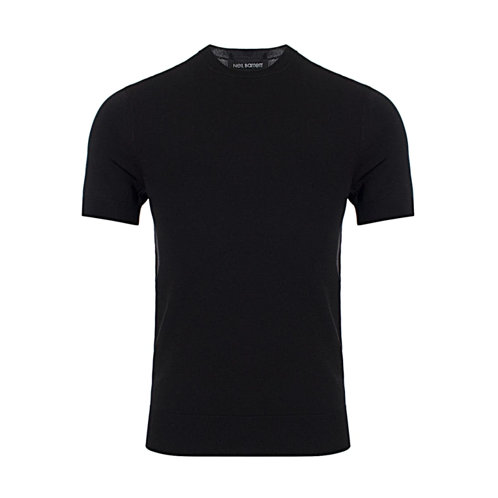 Neil Barrett Casual Katoenen T-shirt voor Mannen Black Heren