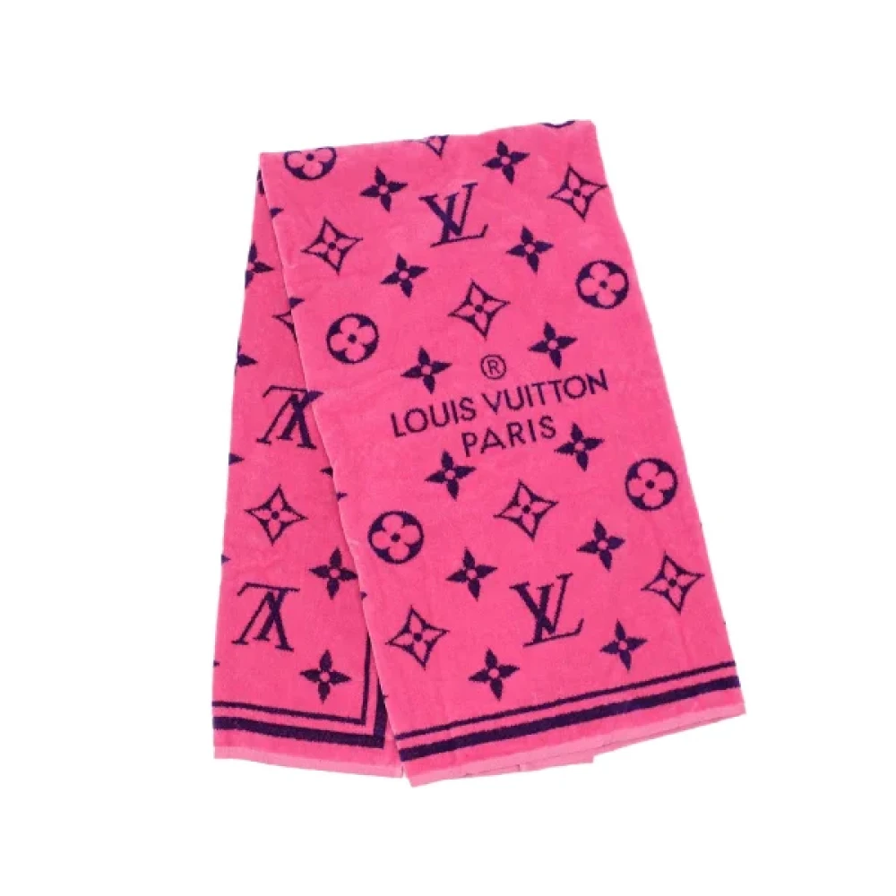 Louis Vuitton Vintage Pre-owned Cotton scarves Pink Dames