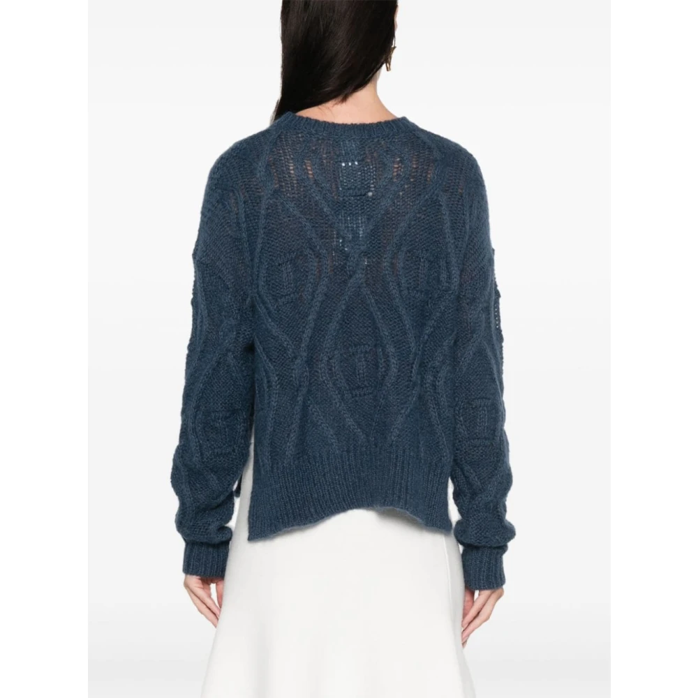 Twinset Stijlvolle Sweater Set Blue Dames