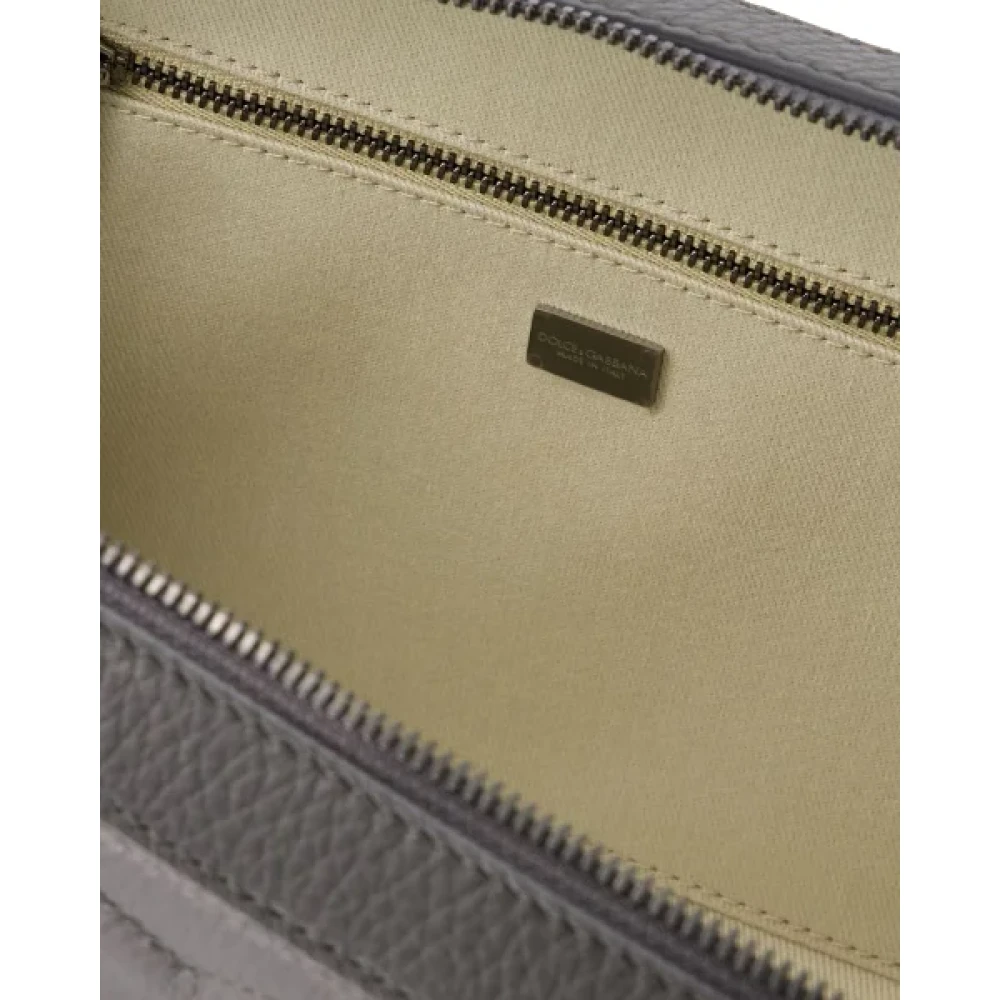 Dolce & Gabbana Leather shoulder-bags Gray Heren