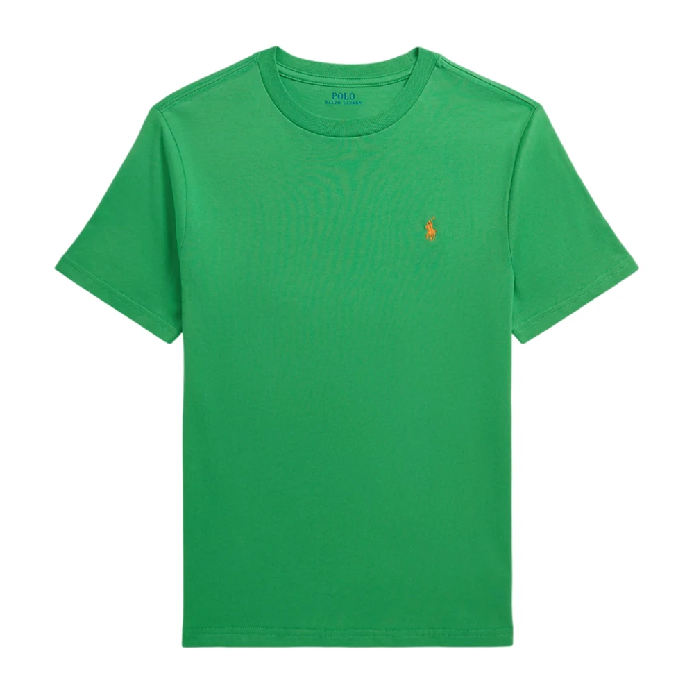 Ralph Lauren Geborduurde Pony Groene T-shirts en Polo's Green Heren