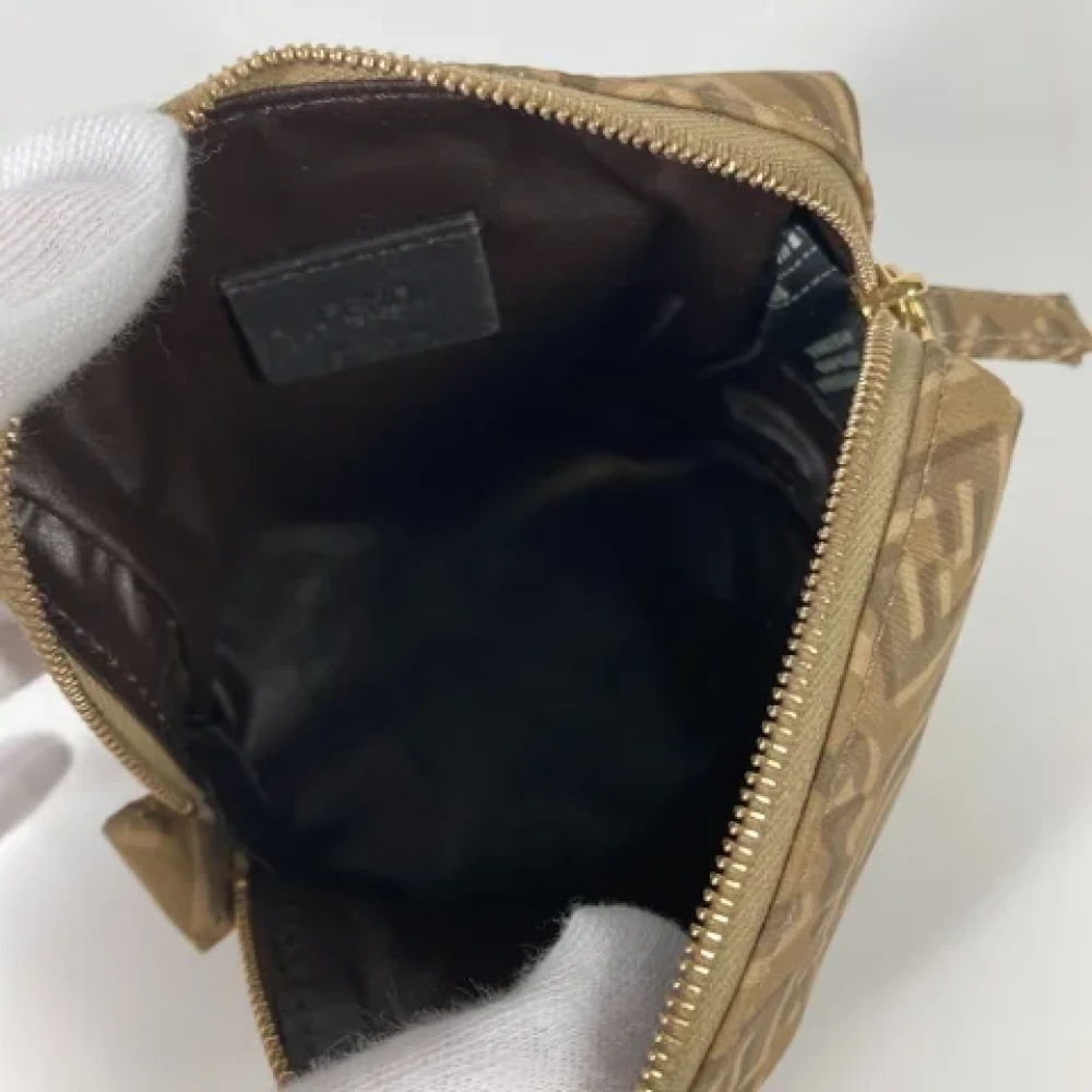 Fendi Vintage Pre-owned Nylon fendi-bags Beige Dames