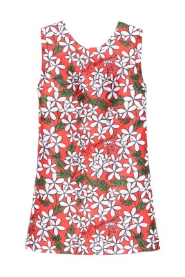 red-daisy-print-short-dress