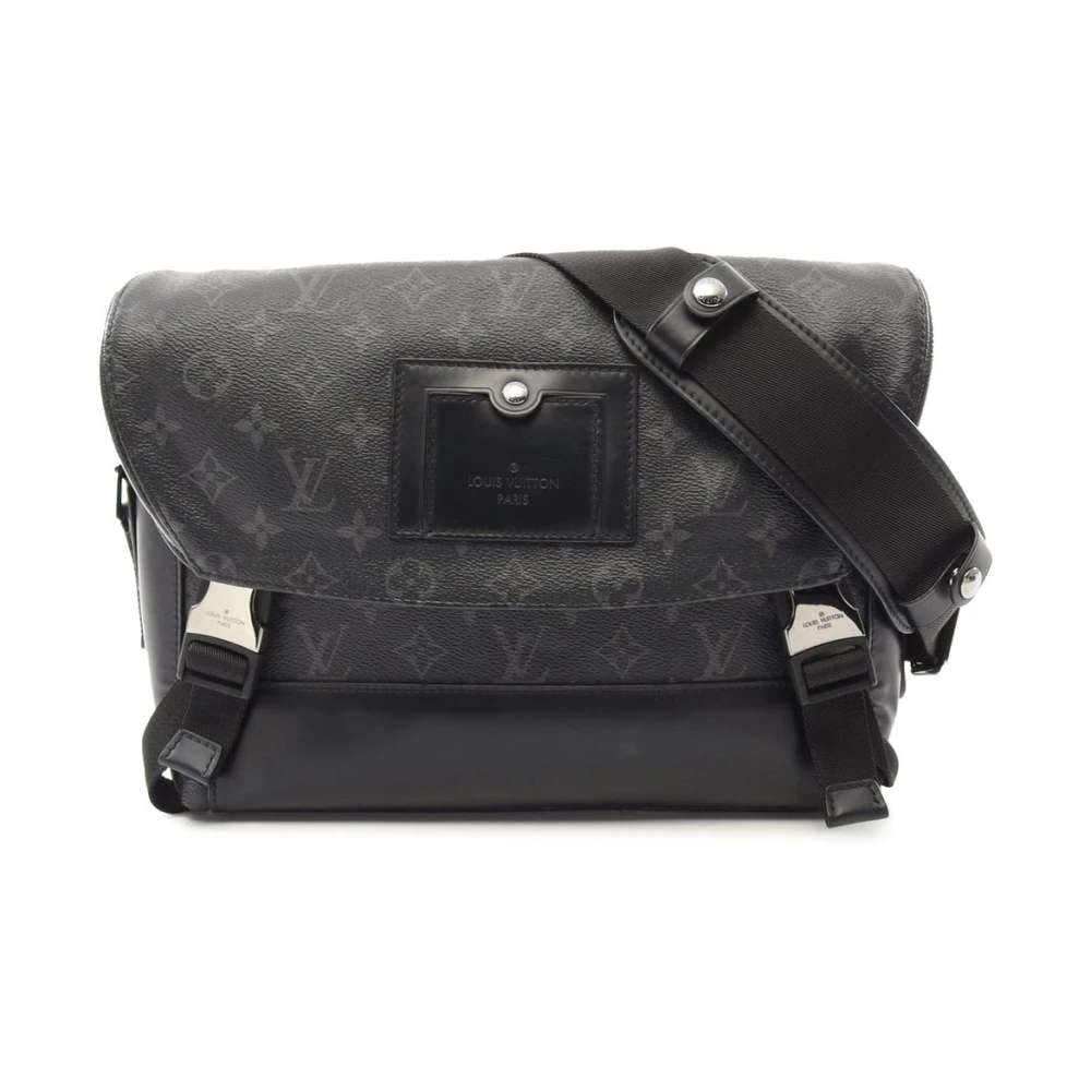 Louis Vuitton Vintage Women's Black Pre-Owned Monogram Messenger Bag