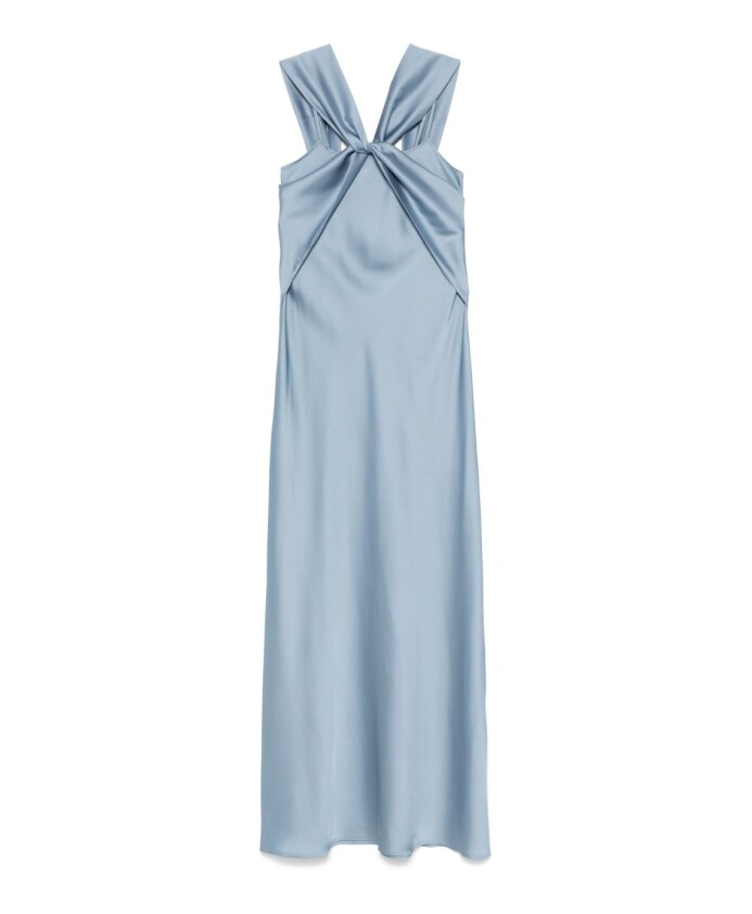 bleu-ocean-robe-drapee-col-carre