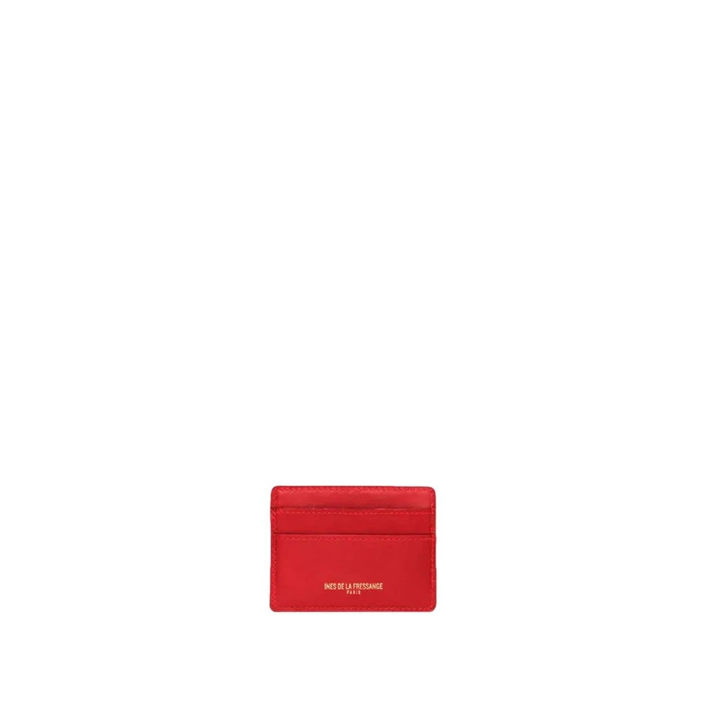 Ines De La Fressange Paris Marcia rode leren kaarthouder Red Dames