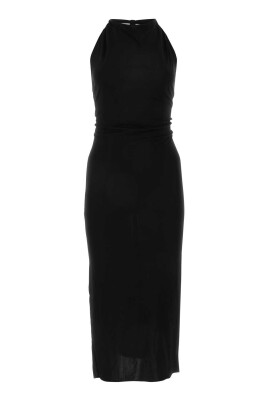 black-viscose-dress