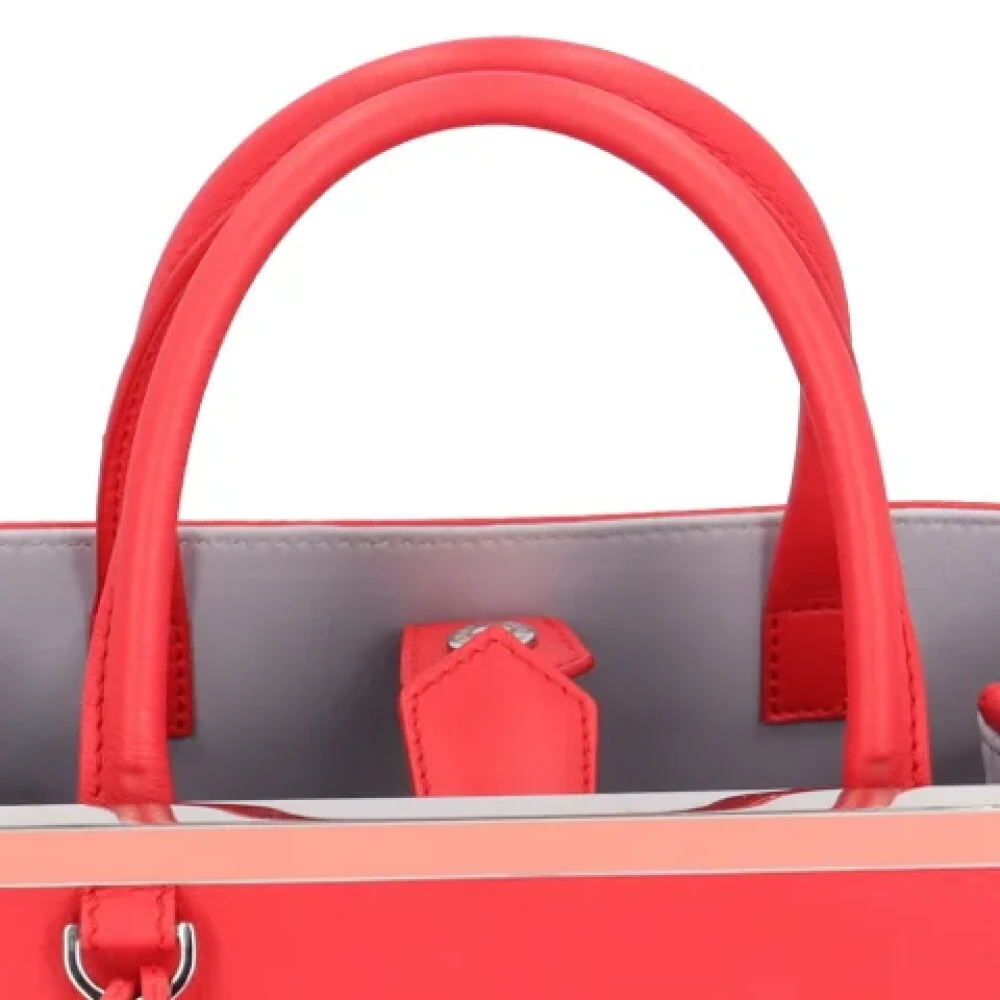 Fendi Vintage Pre-owned Leather shoulder-bags Red Dames
