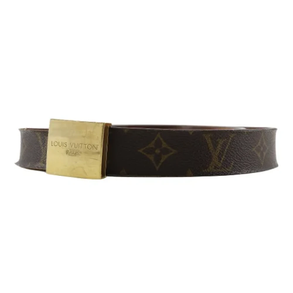 Louis Vuitton Vintage Pre-owned Canvas belts Brown Heren