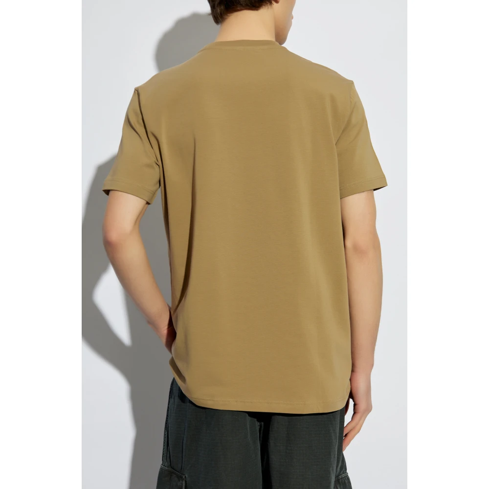 Iceberg T-shirt met print Beige Heren