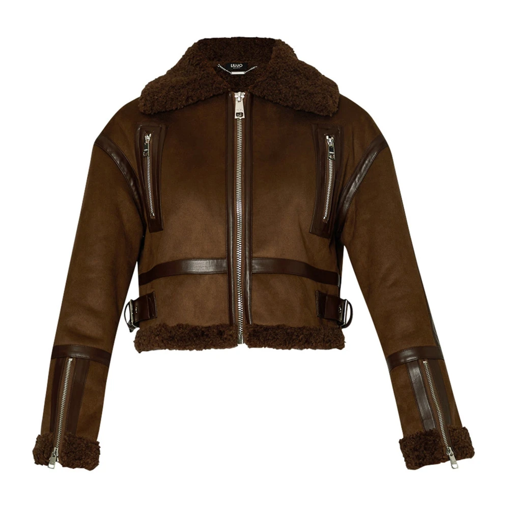 Liu Jo Korte jas met gespen Brown Dames