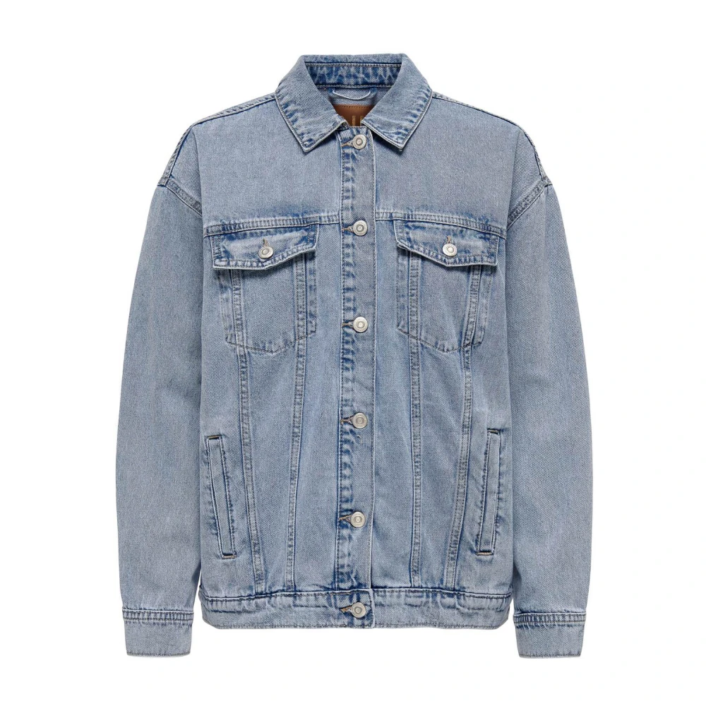 Only Ocean Oversize Denim Jack Lichtblauw Blue Dames
