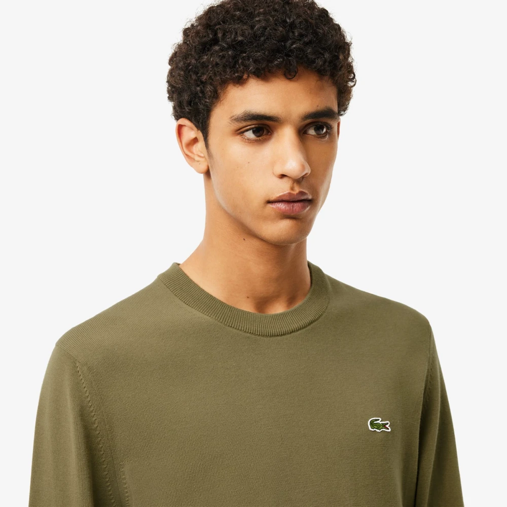 Lacoste Heren Crewneck Logo Pullover Green Heren