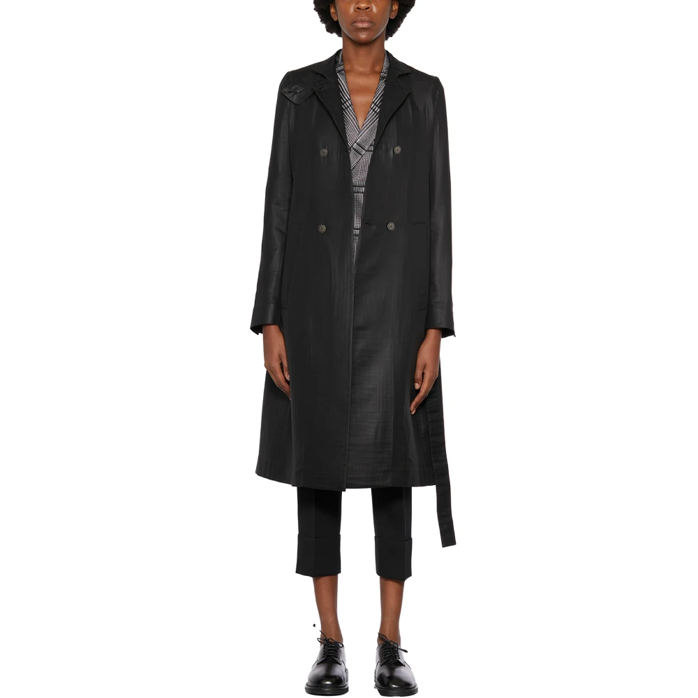 Sapio Dubbelrijige Jas N1 Black Dames