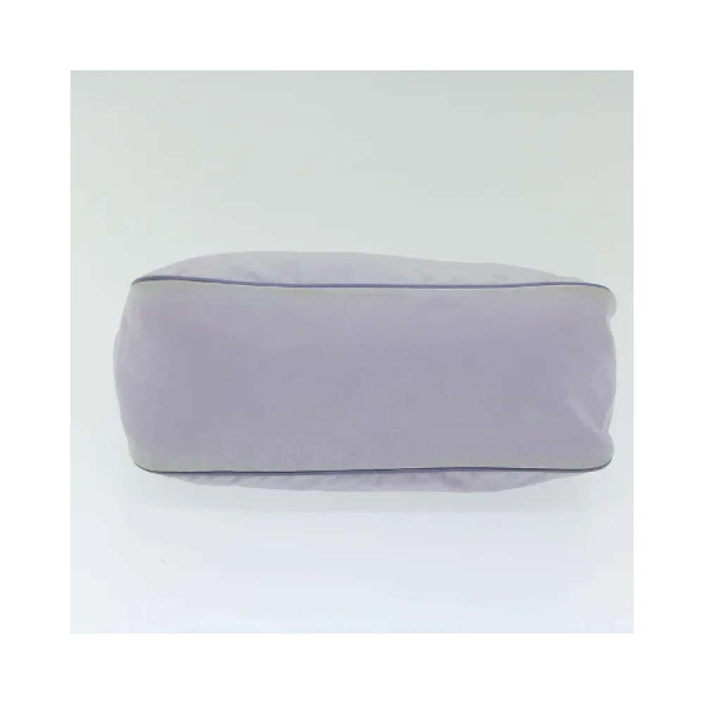 Prada Vintage Pre-owned Nylon handbags Purple Dames