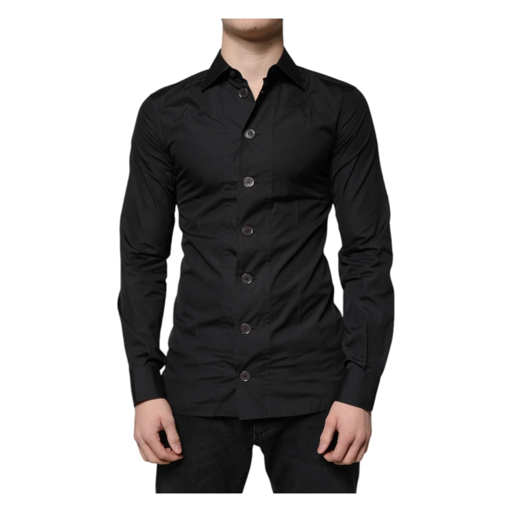 Dolce & Gabbana Men's Black Dress Shirt - Casual Shirts - Xs - Shirts
