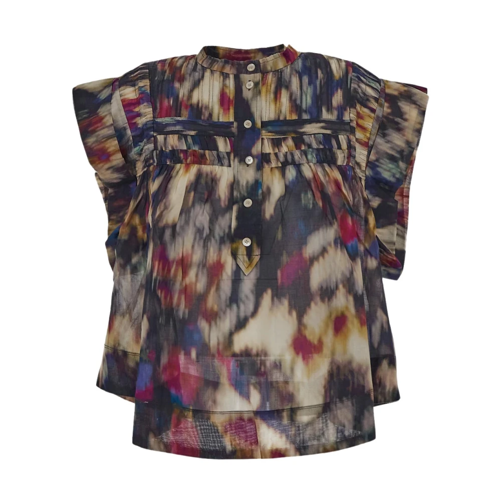 Isabel Marant Étoile Mouwloze shirt met grafische print Multicolor Dames