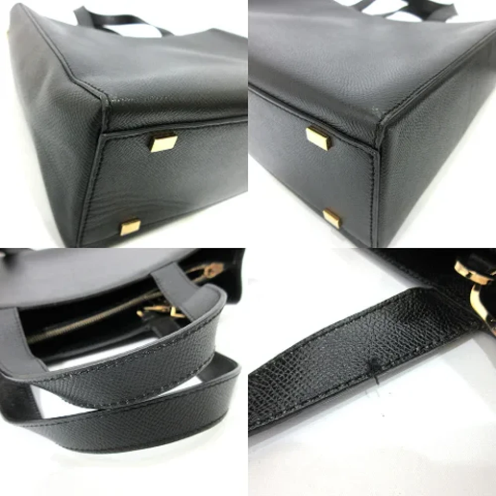 Celine Vintage Pre-owned Leather celine-bags Black Dames