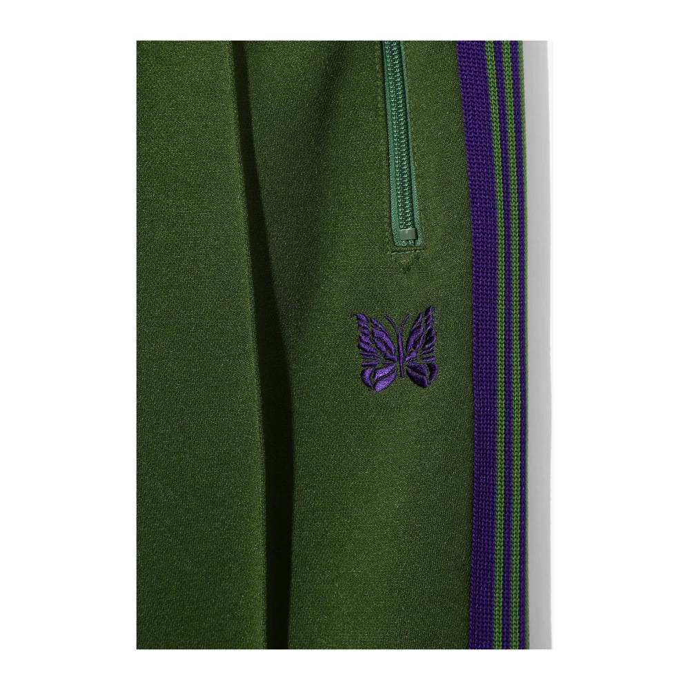Needles Groene Geborduurde Broek Green Heren