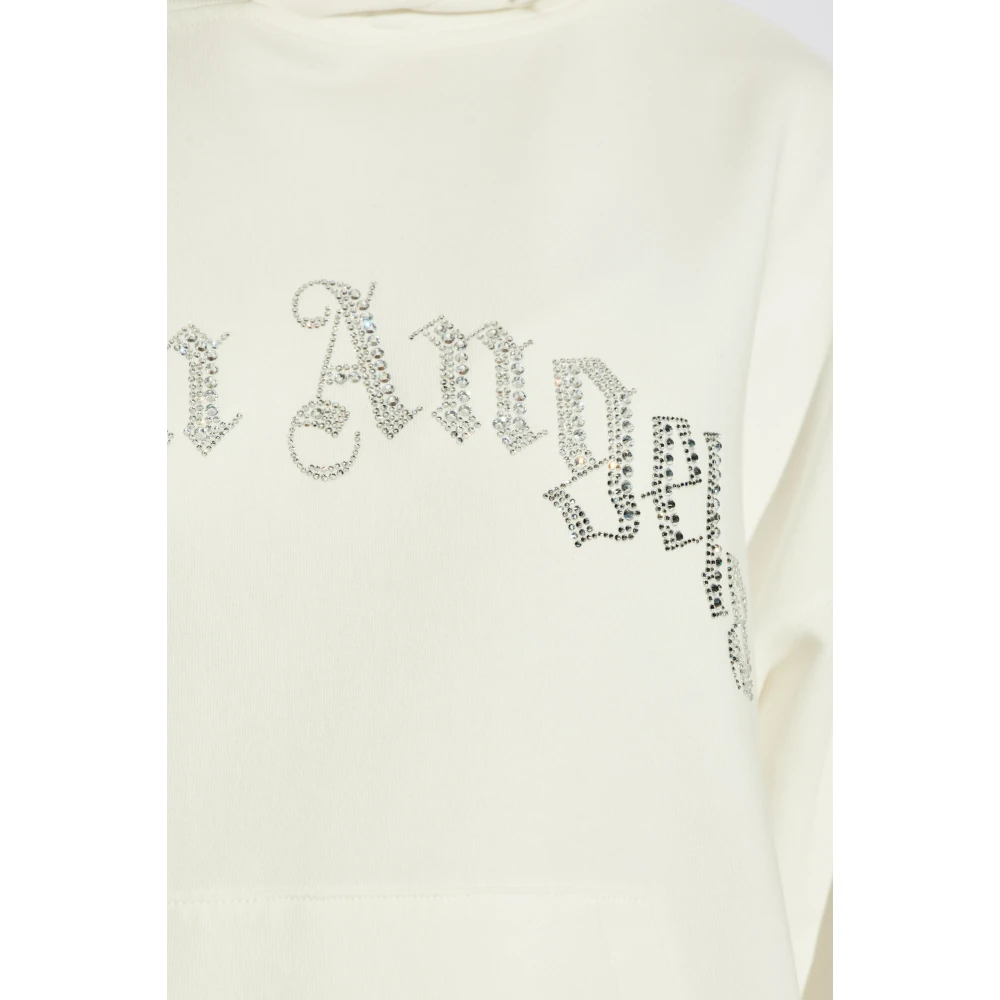 Palm Angels Sweatshirt met logo White Dames