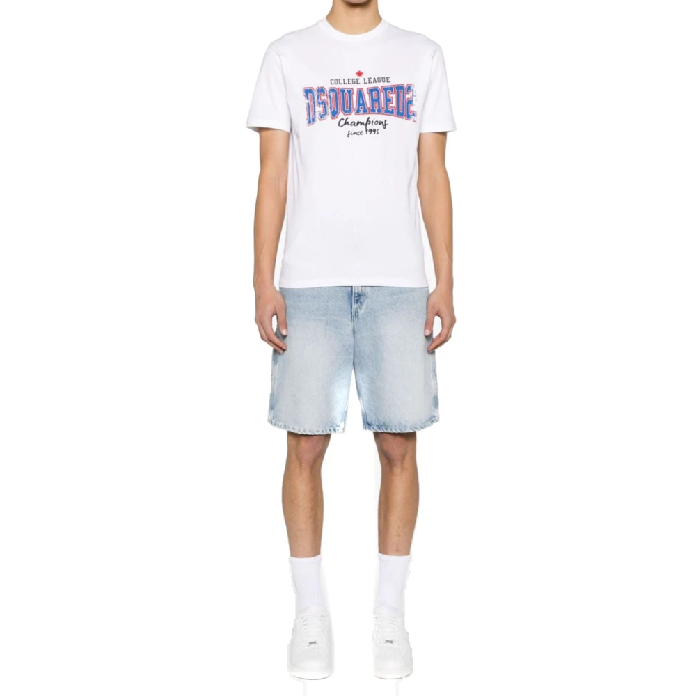 Dsquared2 Witte T-shirts & Polos voor mannen White Heren