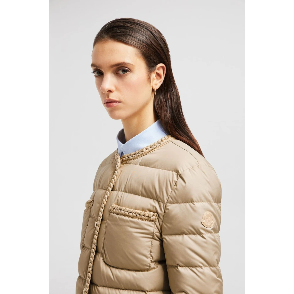 Moncler Stijlvolle Gencay Jas voor Mannen Beige Dames