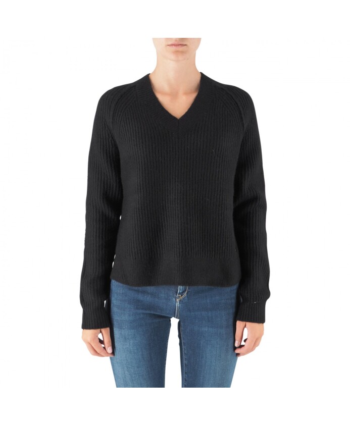 pull-noir-col-en-v-coupe-regular
