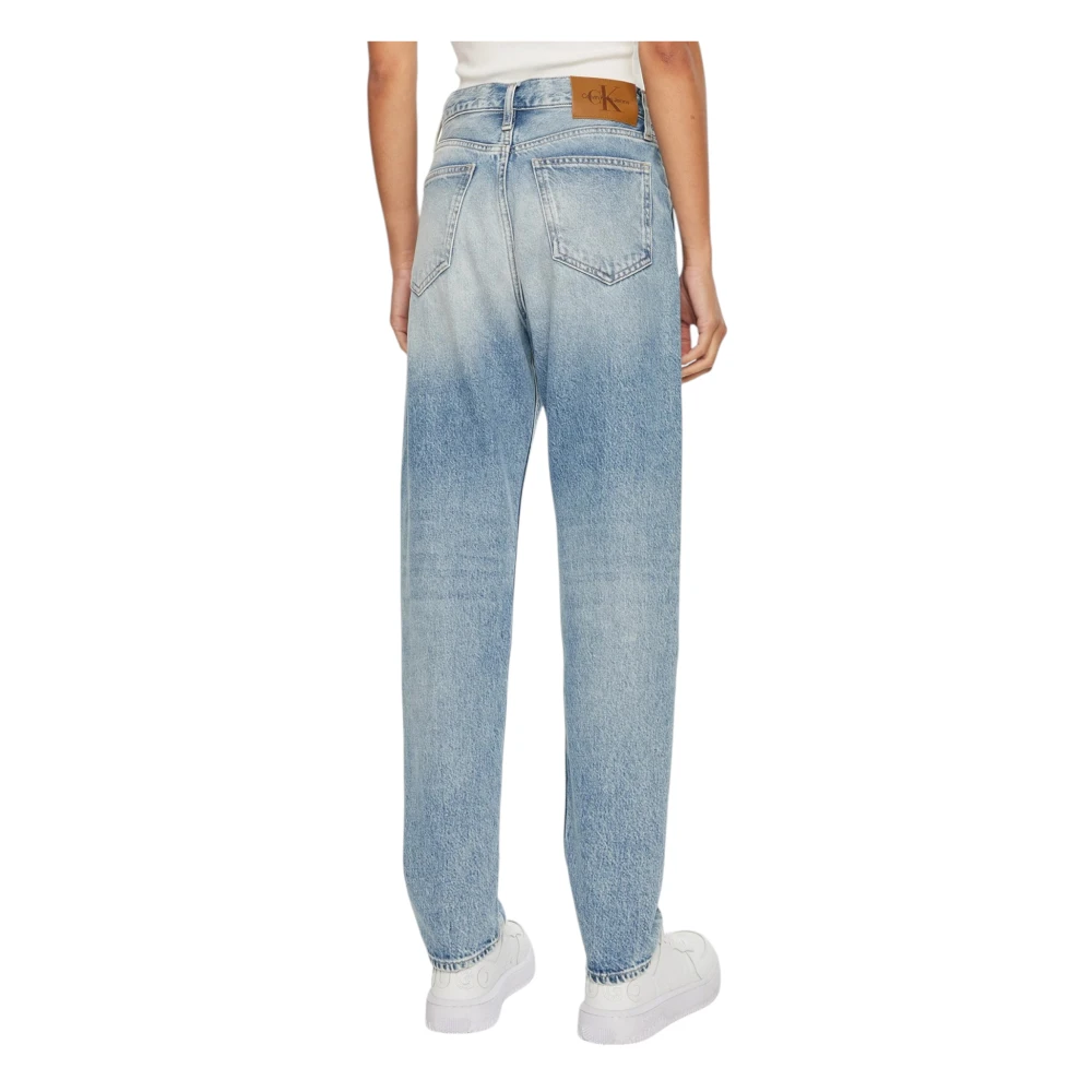 Calvin Klein Jeans Authentieke Slim Straight Jeans Blue Dames
