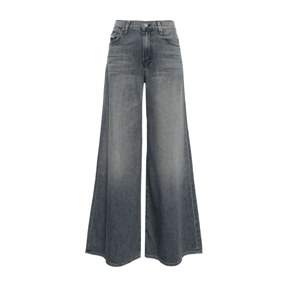 Mother Blauwe High-Rise Wide Leg Jeans Blue Dames