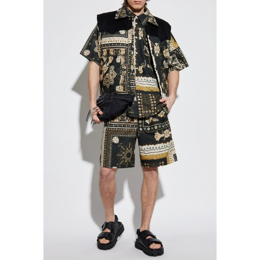 Isabel marant Gestreept overhemd 'Garlonn' Black Heren