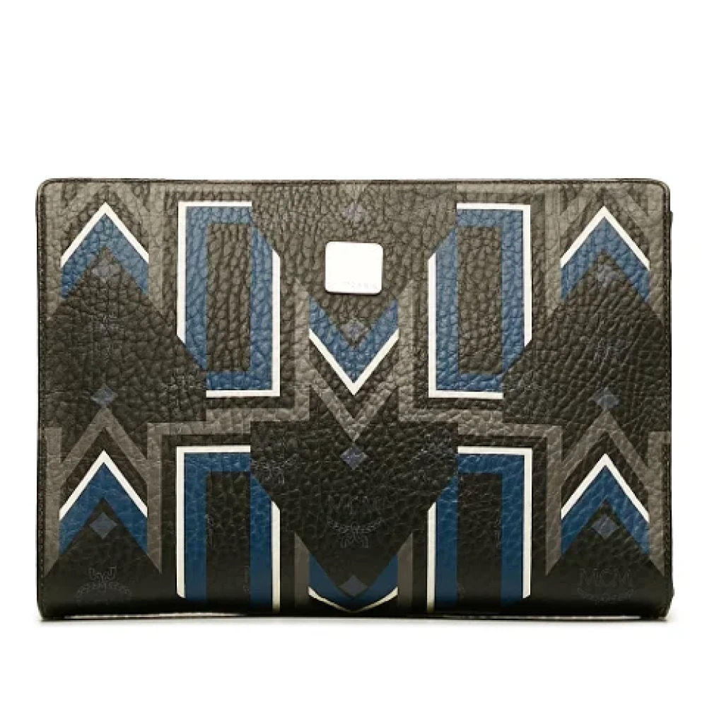 MCM Pre-owned Canvas clutches Black Dames