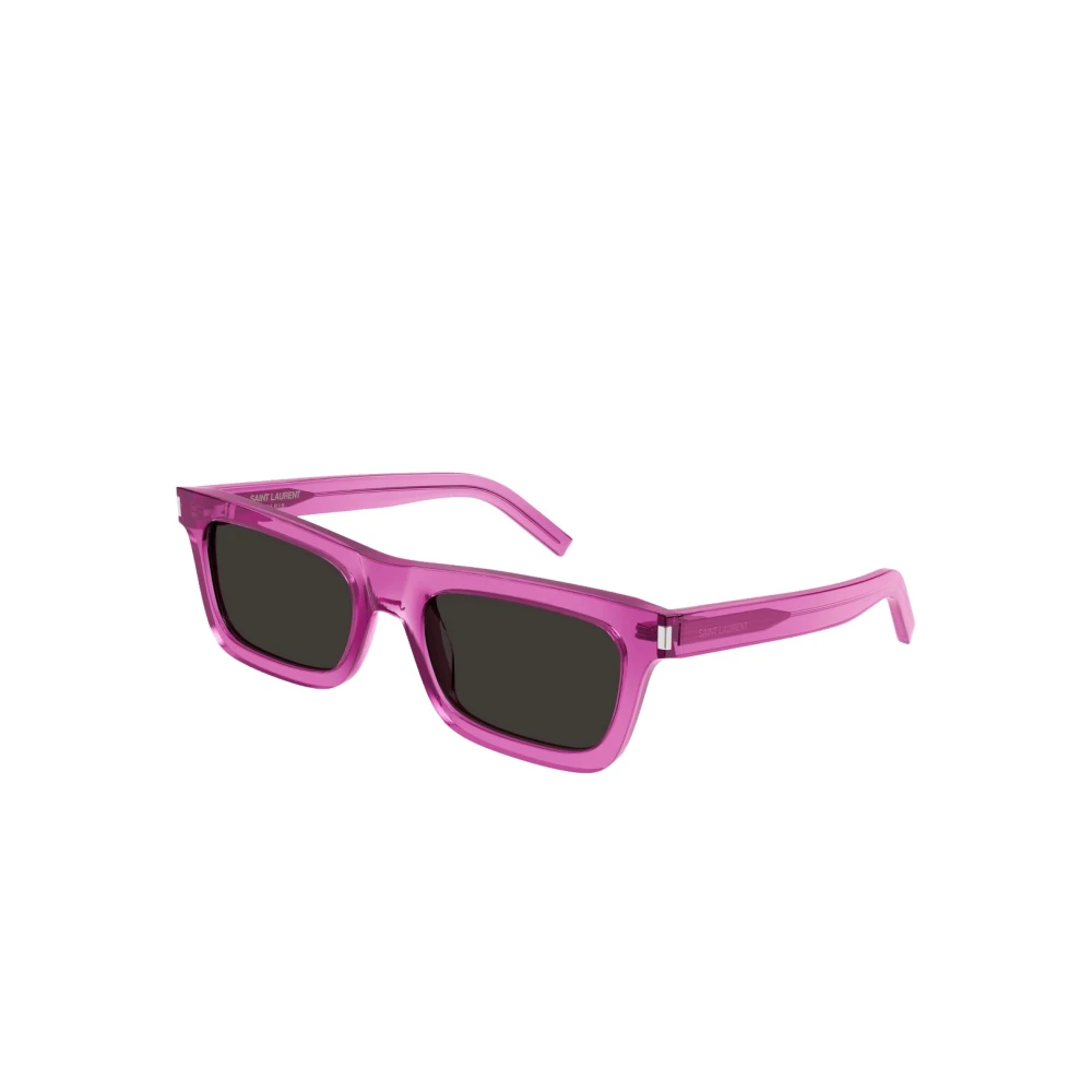 Saint Laurent Rosa fyrkantiga acetat solglasögon Pink, Dam