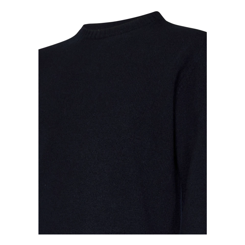 Low Brand Blauwe Wol Kasjmier Sweater Mannen Blue Heren