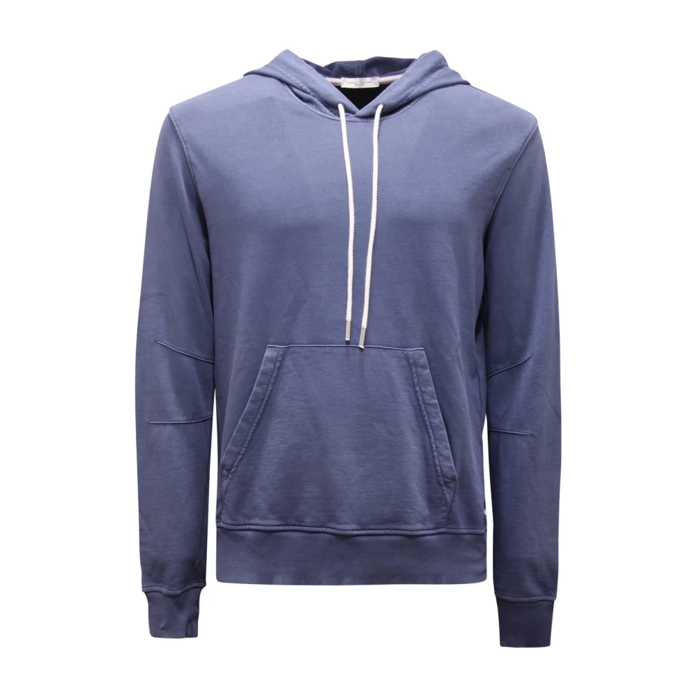 Paolo Pecora Men's Blue Distressed Delavè Sweatshirt - Hoodies - M - Sweatshirts & Hoodies