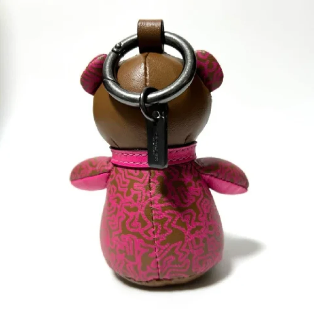 Coach Pre-owned Leather key-holders Brown Dames