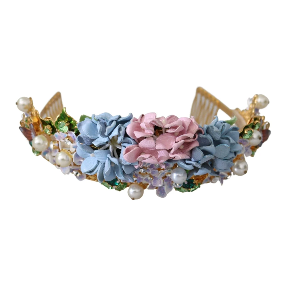 Dolce & Gabbana Women's Multicolor Accessories, One Size, Hortensia Headband Crown Diadem