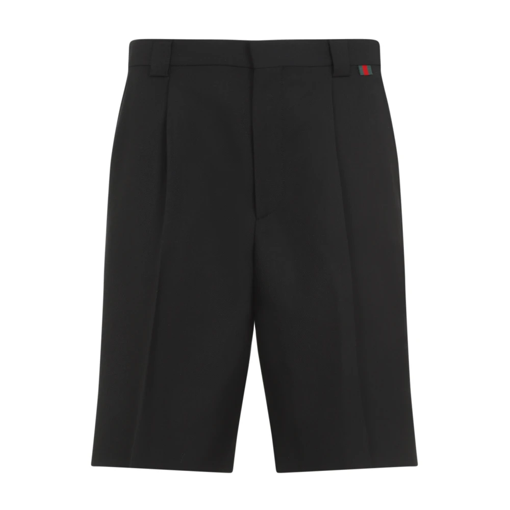Gucci Wollen Twill Short Black Heren