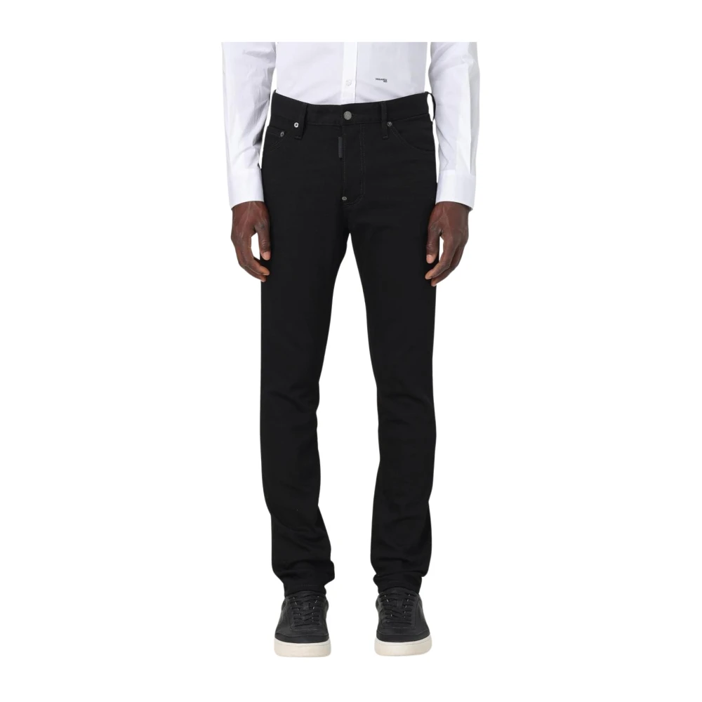 Dsquared2 Men's Black Slim Fit Distressed Denim Jeans - Slim Fit Jeans - S - Jeans