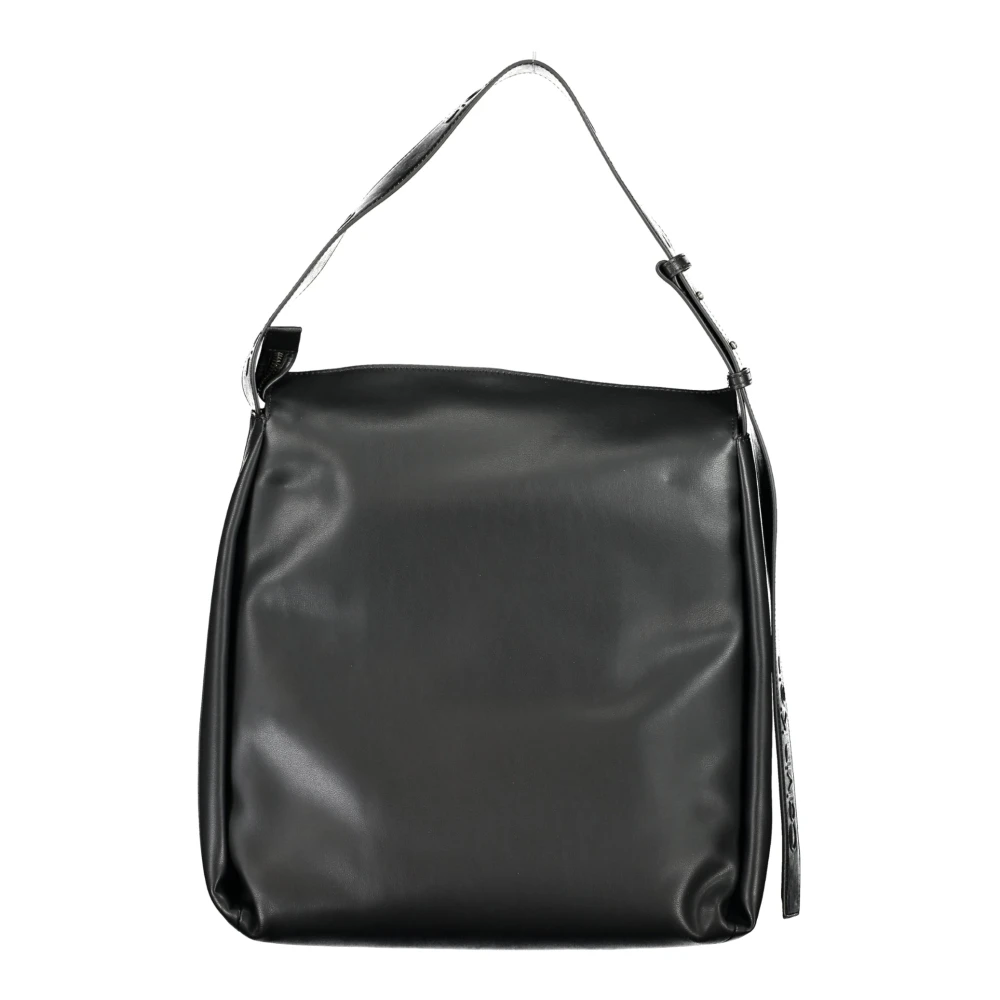 Calvin Klein Zwarte Schoudertas met Verstelbare Band Black Dames