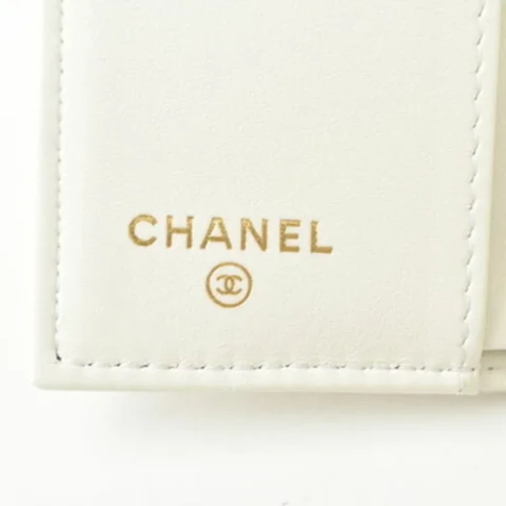 Chanel Vintage Pre-owned Leather wallets White Dames