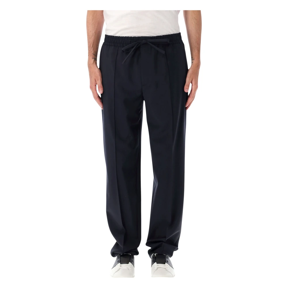 Valentino Garavani Blue Trousers Vlogo - Male - Straight Trousers - M - Trousers