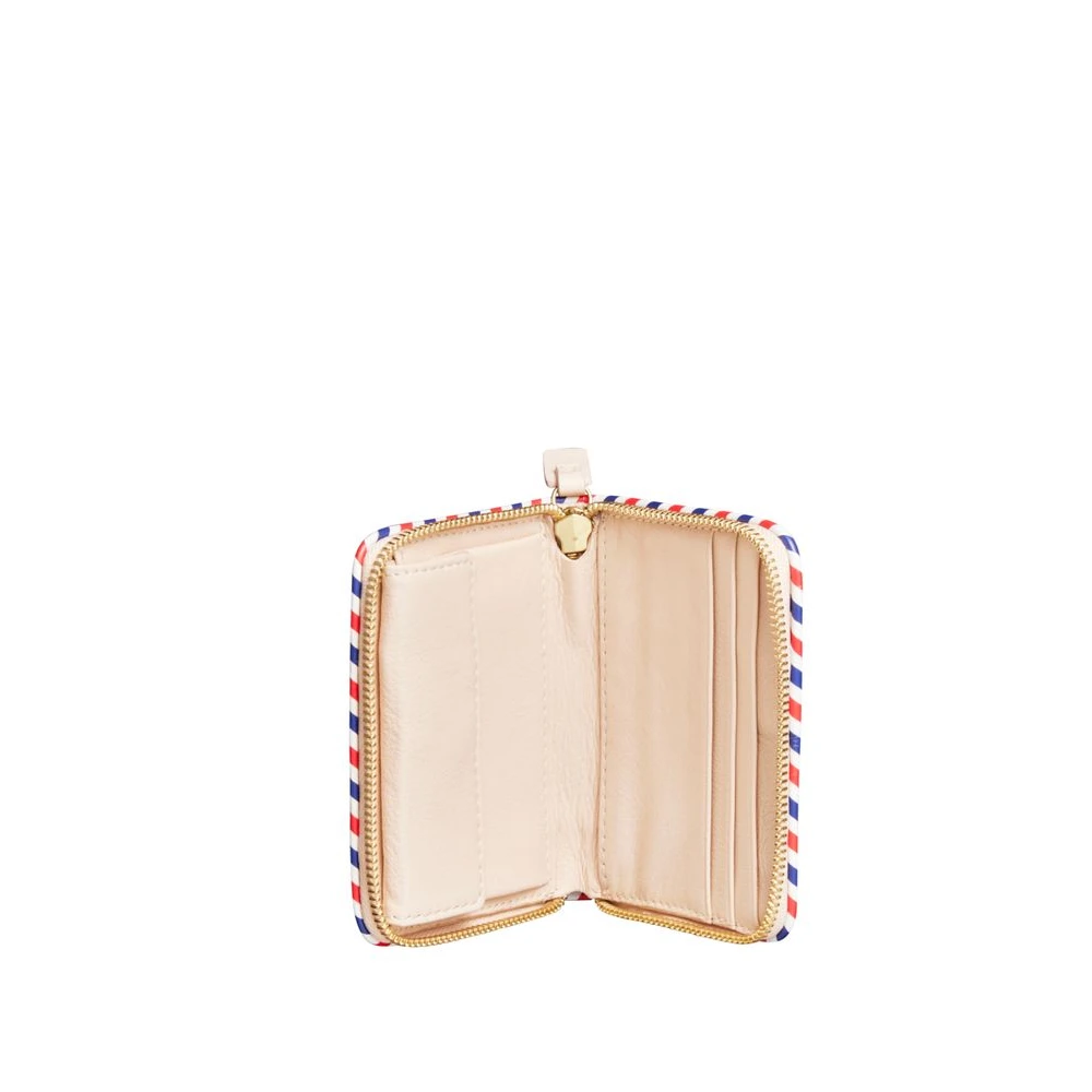 Ines De La Fressange Paris Marcia roze beige portemonnee en kaarthouder Beige Dames