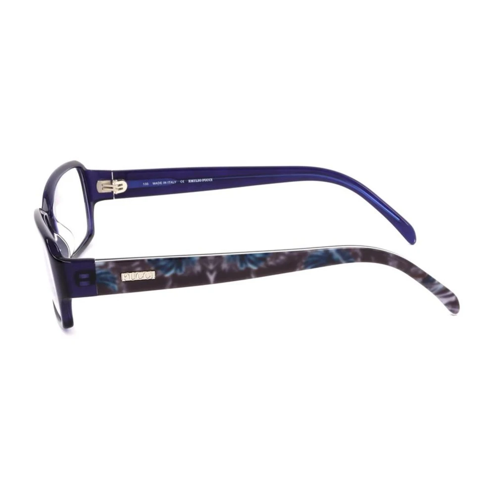 EMILIO PUCCI Blauwe Kunststof Frames met Wijzerplaat Blue Dames