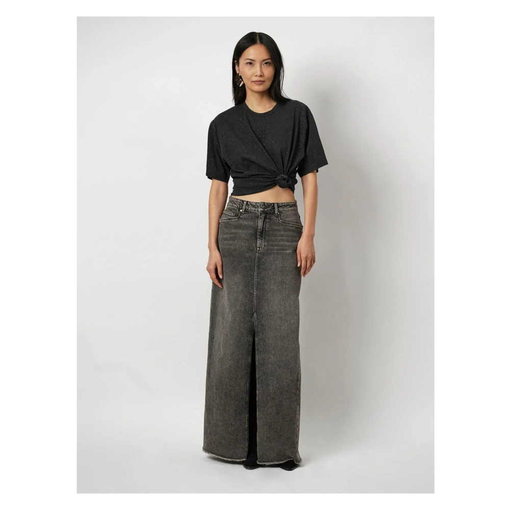 Dante 6 Lyric Tee Top in Donkergroen Black Dames